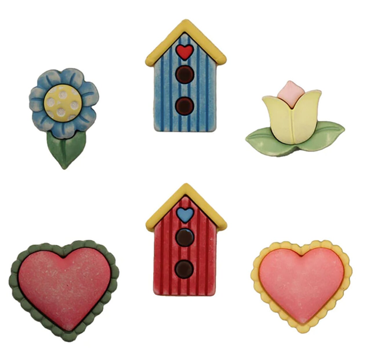 Buttons Galore and More Spring Craft & Sewing Buttons - Signs of Spring - 18 Buttons